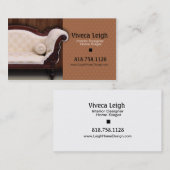 インテリア・デザイナー、家の経験豊かな人 名刺 (正面/裏面)