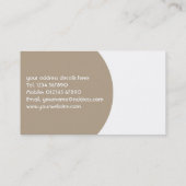 インテリア・デザインの名刺 名刺 (裏面)