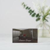 インテリア・デザインの名刺 名刺 (スタンド正面)