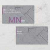 インテリア・デザインの名刺 名刺 (正面/裏面)