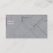 インテリア・デザインの名刺 名刺 (裏面)