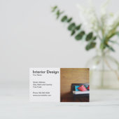 インテリア・デザインの名刺 名刺 (スタンド正面)