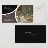 インテリア・デザインの足場のモダンな名刺4 名刺 (正面/裏面)