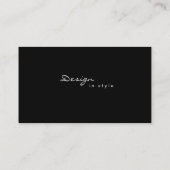 インテリア・デザインの足場のモダンな名刺4 名刺 (裏面)