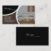 インテリア・デザインの足場のモダンな名刺5 名刺 (正面/裏面)