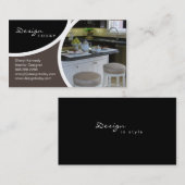 インテリア・デザインの足場のモダンな名刺6 名刺 (正面/裏面)