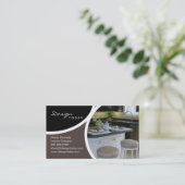 インテリア・デザインの足場のモダンな名刺6 名刺 (スタンド正面)