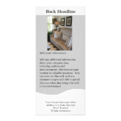 インテリア・デザインまたはホテルの棚カードテンプレート ラックカード (裏面)