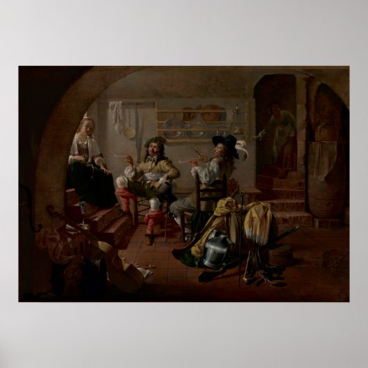 インテリア（兵士と女性） ポスター (正面)