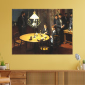 インテリア、夕食後 キャンバスプリント (インサイチュ (リビング))