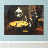 インテリア、夕食後 キャンバスプリント (インサイチュ (ウッドフロア))