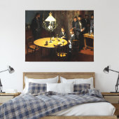 インテリア、夕食後 キャンバスプリント (インサイチュ (寝室))