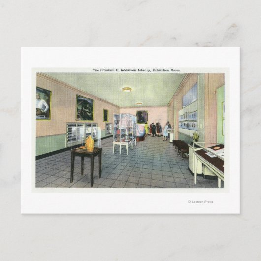 インテリアFDR図書室の様子 ポストカード (正面)