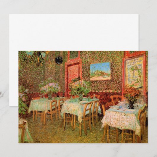 インテリアof Restaurant by Vincent van ゴッホ (正面/裏面)