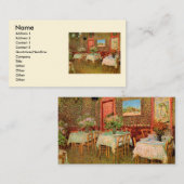 インテリアof Restaurant by Vincent van ゴッホ 名刺 (正面/裏面)