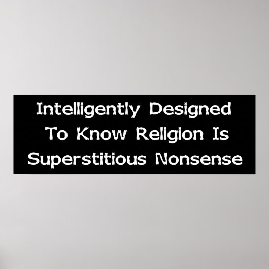 インテリジェントな設計 ポスター (正面)