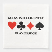 インテリジェントに遊ブリッジして4枚のカードスーツ (正面)