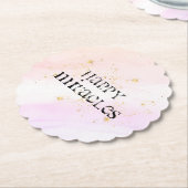 *~*インテンションコースター – ハッピーミラクルズレインボー ペーパーコースター (アングル)