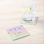 *~*インテンションヘルスレインボーグリッター星 ペーパーコースター (インサイチュ)