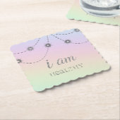 *~*インテンションヘルスレインボーグリッター星 ペーパーコースター (アングル)