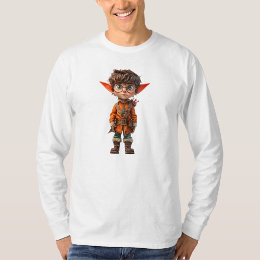 インテントボーイクリスマス小妖精や小人メンズティー Tシャツ (正面)