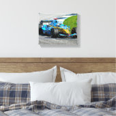 インディのブルーミスト キャンバスプリント (インサイチュ (寝室))