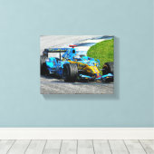 インディのブルーミスト キャンバスプリント (インサイチュ (ウッドフロア))