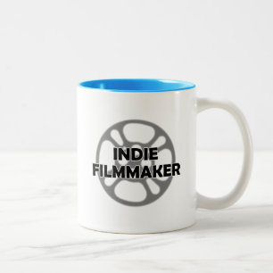 インディの映画製作者のフィルム巻き枠 ツートーンマグカップ