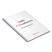 インディのUnConferenceの螺線形ノート-書いて下さい ノートブック (右側)