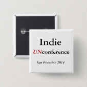 インディのUNconferenceボタン 缶バッジ (正面&裏面)