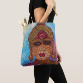 インディアインスパイアドブダショルダートート トートバッグ (クローズアップ)