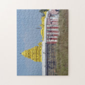 インディアカルナータカテンプルビューパズル ジグソーパズル (縦)