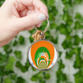 インディアクリケットスピリット抽象デザイン キーホルダー (手)