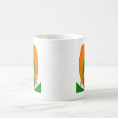 インディアクリケットスピリット抽象デザイン コーヒーマグカップ (中央)