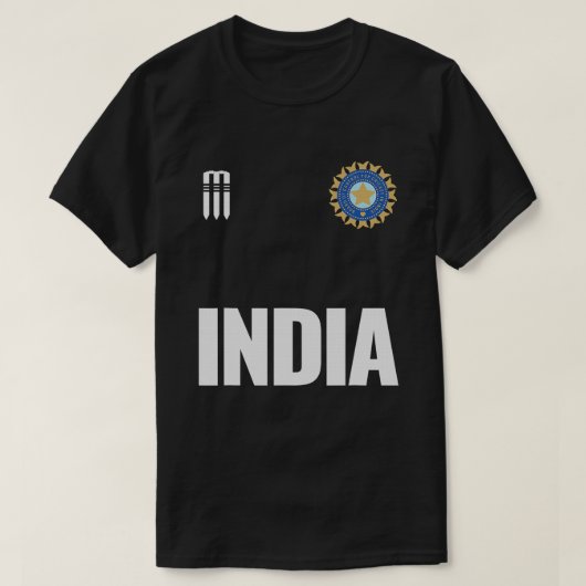 インディアクリケットナショナルファンチームジャージーギフトインディアン Tシャツ (デザイン正面)