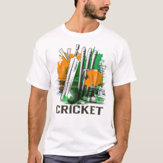 インディアクリケット全国ファンチームのジャージー Tシャツ