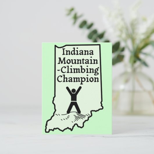 インディアナおもしろいマウンテン登山チャンピオン ポストカード (スタンド正面)