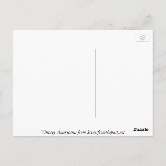 インディアナからのご挨拶！ ポストカード (裏面)