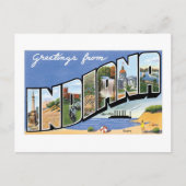 インディアナからのご挨拶！ ポストカード (正面)