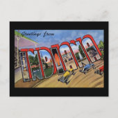 インディアナからの挨拶 ポストカード (正面)