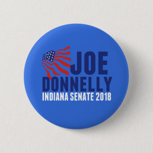 インディアナの上院2018年のためのジョーDonnelly 缶バッジ