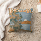インディアナの再度背部家 クッション (ブランケット)