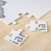 インディアナの地図 ジグソーパズル (側面)