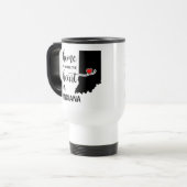 インディアナの家はハートがある トラベルマグ (正面左)