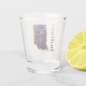 インディアナの小グラス ショットグラス (裏面)