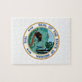 インディアナの州のシール ジグソーパズル (横)