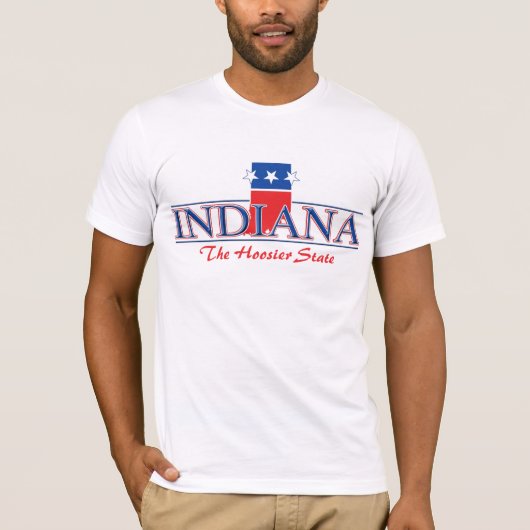 インディアナの愛国心が強いTシャツ Tシャツ (正面)