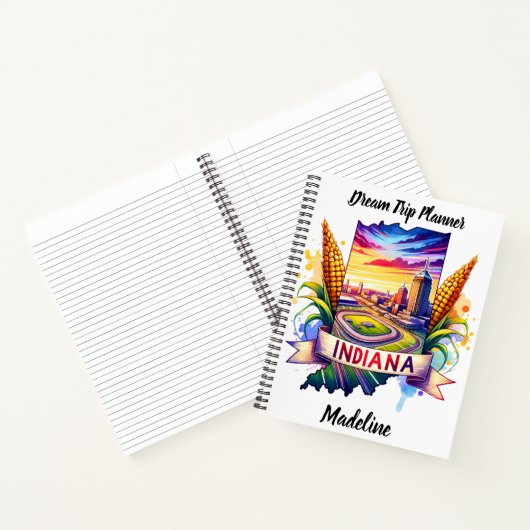 インディアナの文化を発見す鮮やかる ノートブック (内部)