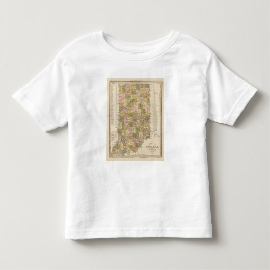 インディアナの新しい地図 トドラーTシャツ (正面)