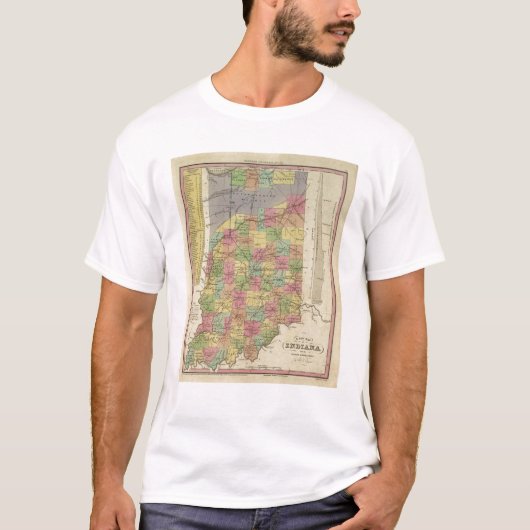 インディアナの新しい地図 Tシャツ (正面)